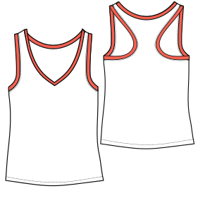 Fashion sewing patterns for LADIES T-Shirts Padel Tank top 9153